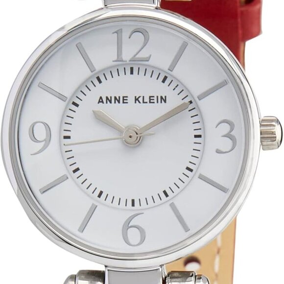Fashion-Forward Women's 26mm Silver-Tone Watch with Durable Faux-Leather Strap - Picture 1 of 5